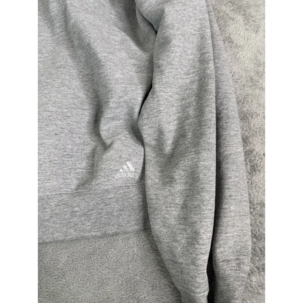 Vintage Y2K Adidas Pullover Hoodie Men's Size XL Gray